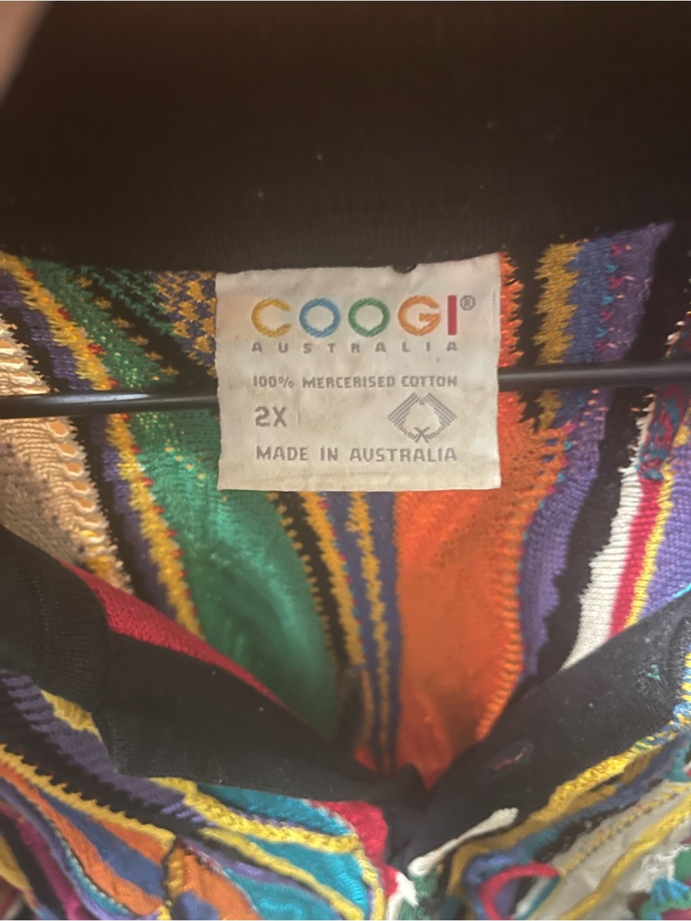Vintage 90’s Australian COOGI Short Sleeve Shirt/Sweater Retro Vibe